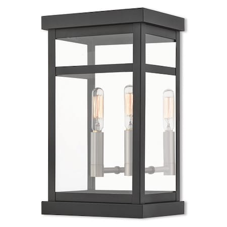 Livex Lighting Hopewell 2 Light Black Outdoor Wall Lant 20702-04